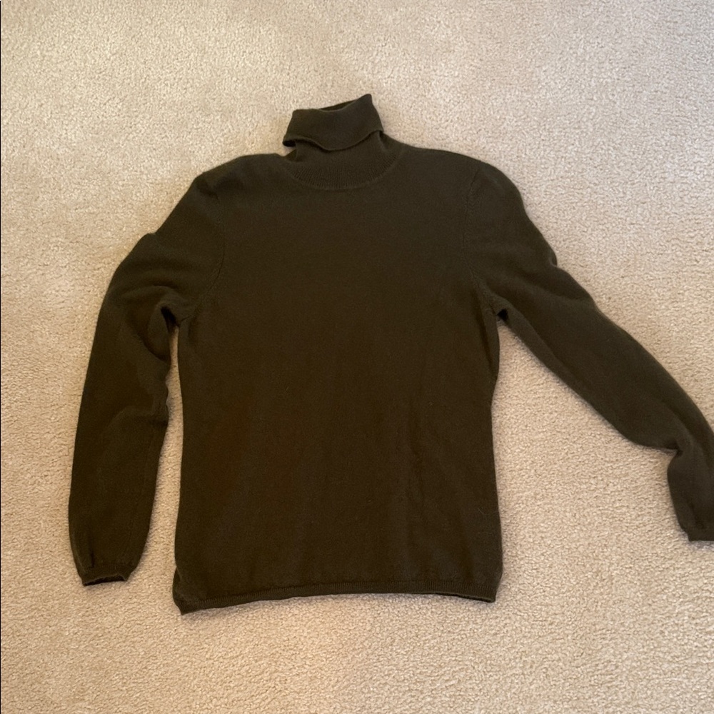 Women Cashmere brown turtleneck sweater